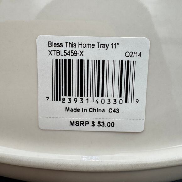 Spode Christmas “Bless This Home Tray” - New in Box - Picture 5 of 8